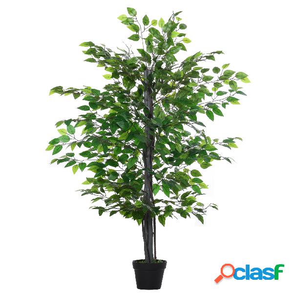 Outsunny Árbol de Ficus Artificial de 145 cm de Altura 756