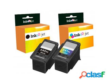 Pack 2 Cartuchos de Tinta Compatibles Canon PG540XL Cl541XL