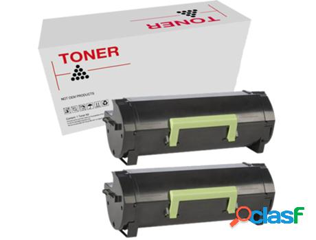 Pack 2 Tóners Compatibles 56F2H00/56F2H0E Lexmark Ms321/
