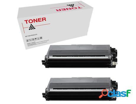 Pack 2 Tóners Compatibles TN3390 Brother TN3390 para Dcp
