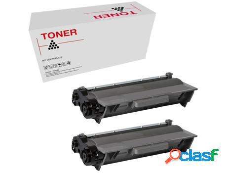 Pack 2 Tóners Compatibles TN3430/TN3480 Brother