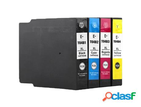 Pack 4 Cartuchos de Tinta Compatibles Epson C13T04B100