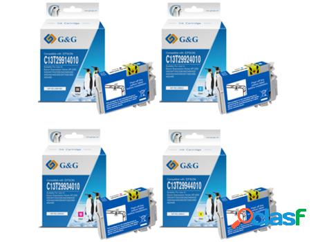 Pack 4 Cartuchos de Tinta Compatibles G&G Epson 29XL para
