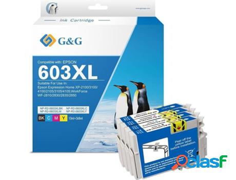 Pack 4 Cartuchos de Tinta Compatibles G&G Epson 603XL para