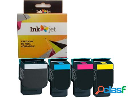 Pack 4 Cartuchos de Tinta Compatibles Lexmark 71B20K0
