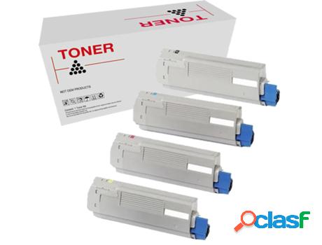 Pack 4 Tóners Compatibles C5650/C5750 Oki C5650/C5750