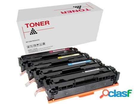 Pack 4 Tóners Compatibles HP CF540X/CF400X