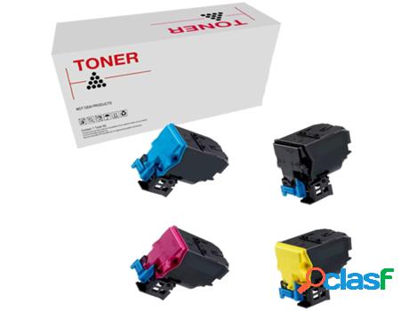 Pack 4 Tóners Compatibles TNp27 Konica Minolta Bizhub C25