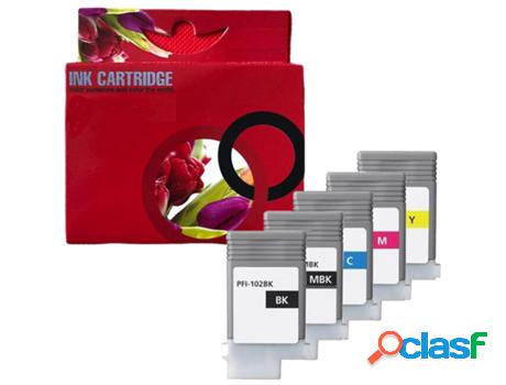 Pack 5 Cartuchos de Tinta Compatibles Canon PFI102 0894B001