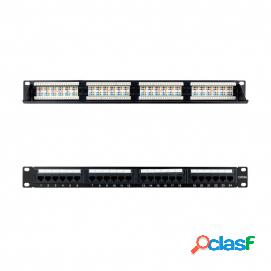 Panel Parcheo 24 Puertos Cat.6a Utp 19 1u