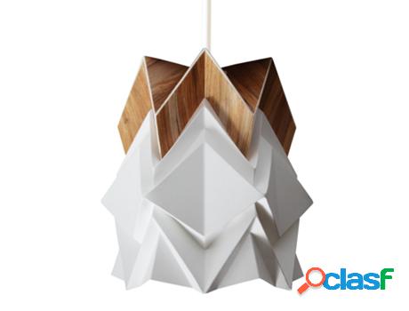 Pantalla origami pequeña en papel y Ecowood