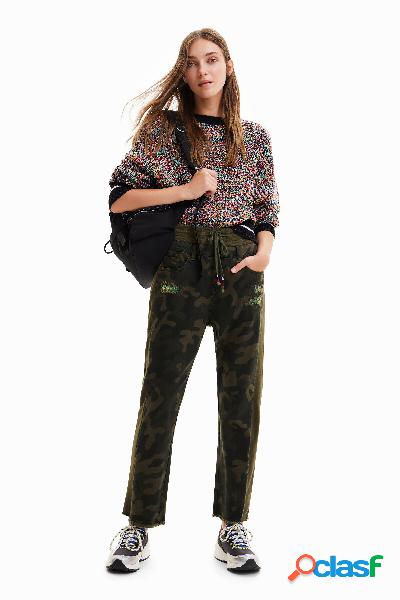 Pantalón jogger camuflaje - GREEN - S