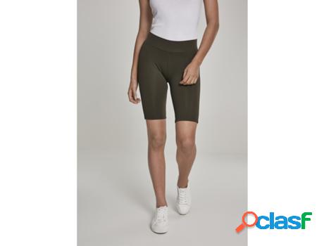 Pantalones Cortos para Mujer URBAN CLASSICS (S - Verde)