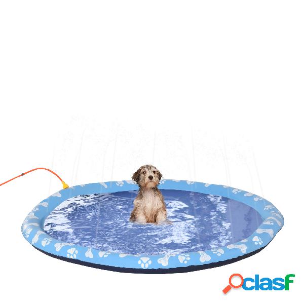 PawHut Splash Pad 150cm Aspersor de Juegos de Agua con