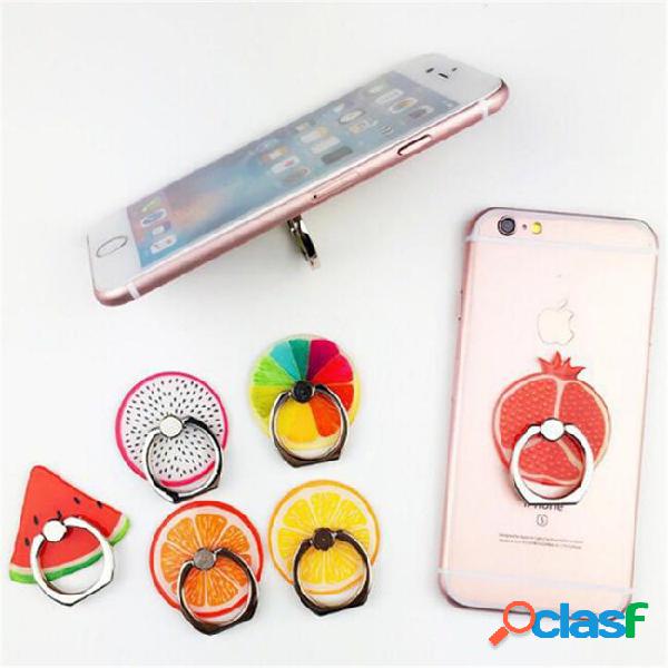 Phone holder finger grip ring phone stents stand cute fruit