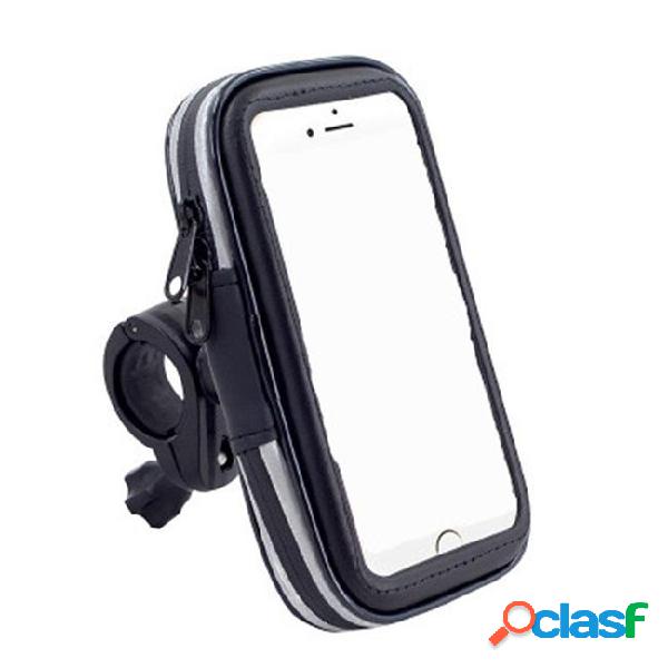 Phone holder screen touch waterproof bicycle handlebar