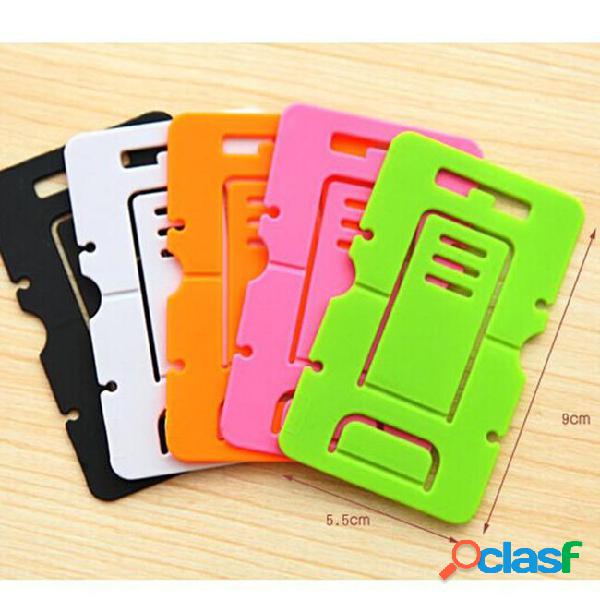 Phone stand portable adjustable mini card phone holder for
