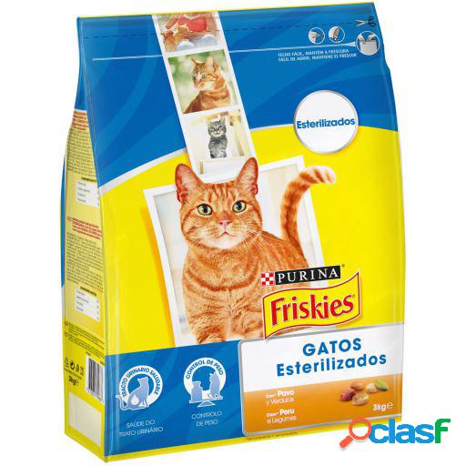 Pienso Cat Esterilizado Pavo y Verduras 3 Kg Friskies