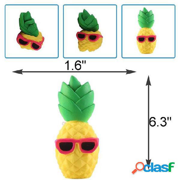 Pineapple squishy sunglasses decompression jumbo scented