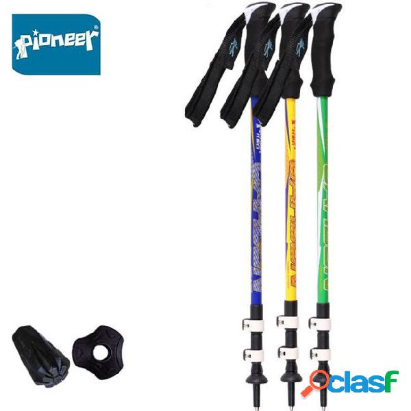 Pioneer 2pcs/lot carbon fiber walking stick pole lightweight