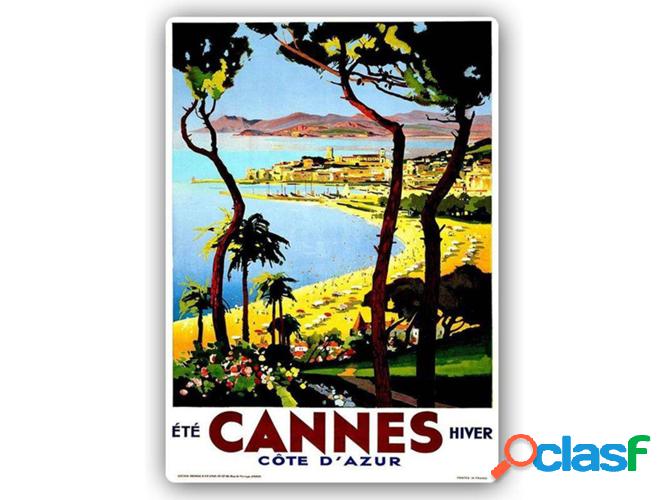 Placa Decorativa LEGENDARTE Publicidad Cannes - Côte