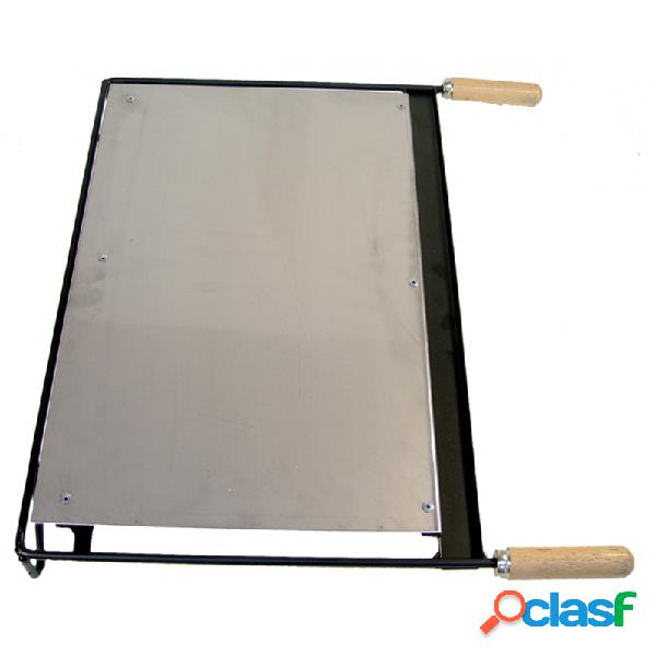 Plancha barbacoa inox 66x41 cm imex el zorro 71615