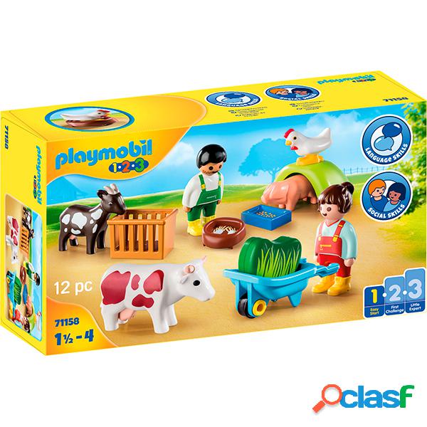 Playmobil 1.2.3 71158 Diversi?n en la Granja