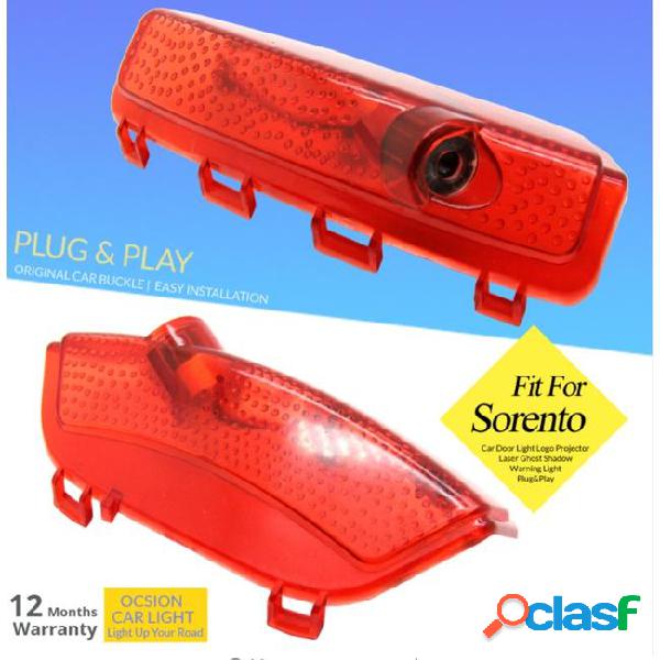 Plug and play 2x new car-styling led car logo projector