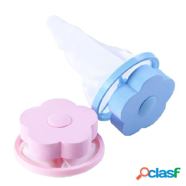 Plum shaped washing machine floating filter bag filter