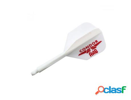 Plumas CONDOR DARTS Axe Shape Blanca Logo L 33.5mm 3 Uds.
