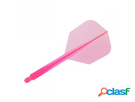 Plumas CONDOR DARTS Axe Shape Neon Pink Corta 21.5mm 3 Uds.