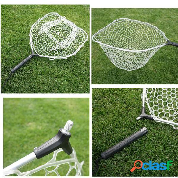 Polyester fly fishing rubber clear mesh landing with