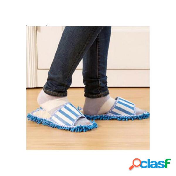 Polyester microfiber solid dust cleaner cleaning mop slipper