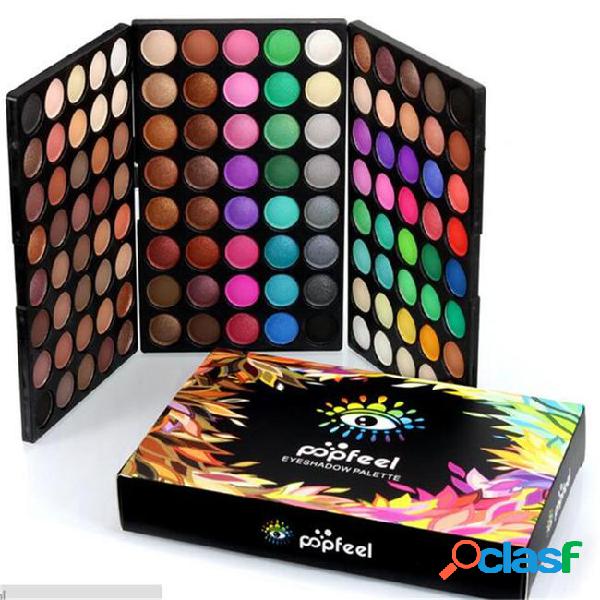 Popfeel 120 colors eyeshadow professional makeup eye shadow