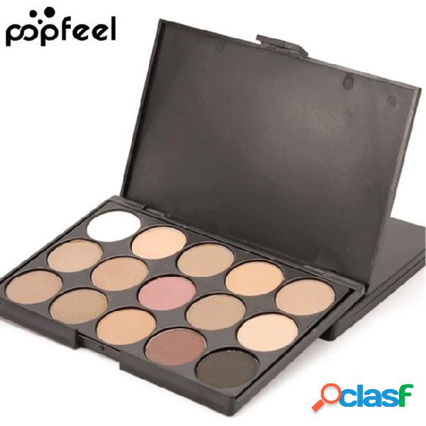 Popfeel 15 color eyebrow shadows eye shadow powder palette