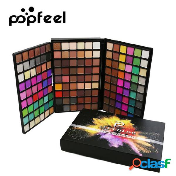 Popfeel brand 162 colors eye shadow palette makeup kit matte