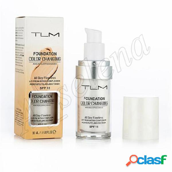 Popular face makeup tlm liquid foundation color changing all
