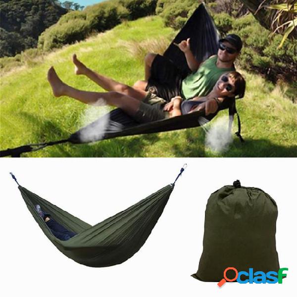Portable 270x140cm hammock camping 210t nylon double hanging