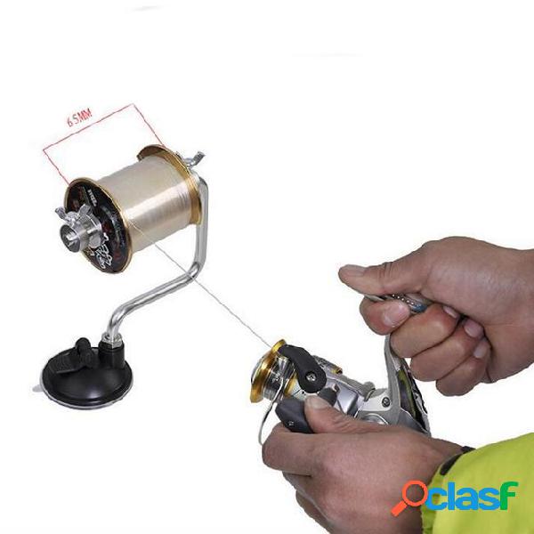 Portable aluminum fishing line winder reel spool spooler