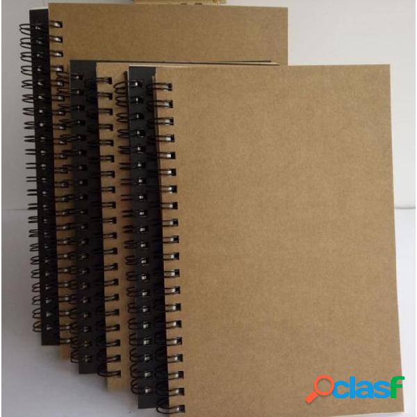 Portable business kraft papers notepads black drawing sketch