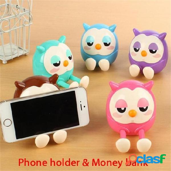 Portable cute owl phone holder mobile cell phone stent stand