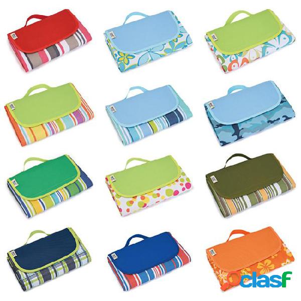 Portable folding beach picnic mat waterproof oxford cloth