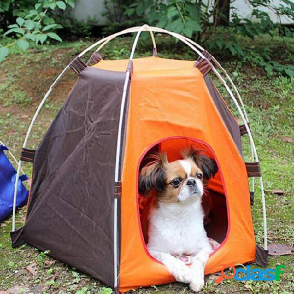 Portable folding camping pet dog cat tent house shelter