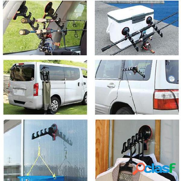 Portable holder for fishing rod fishing rack bracket with