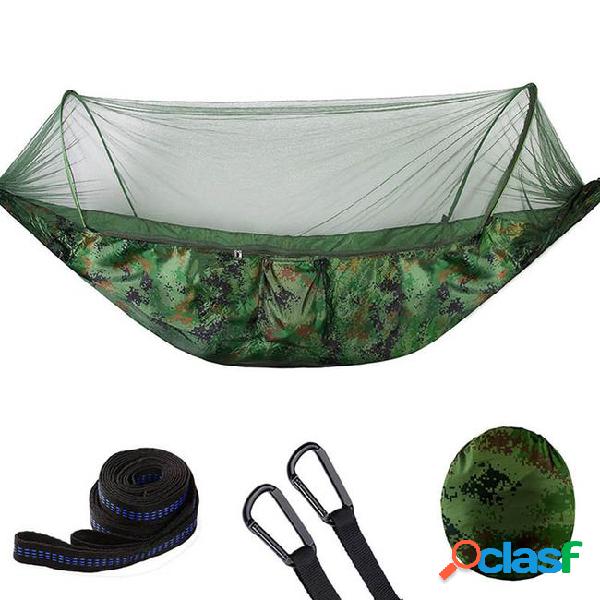 Portable outdoor hammock camping hanging sleeping bed with