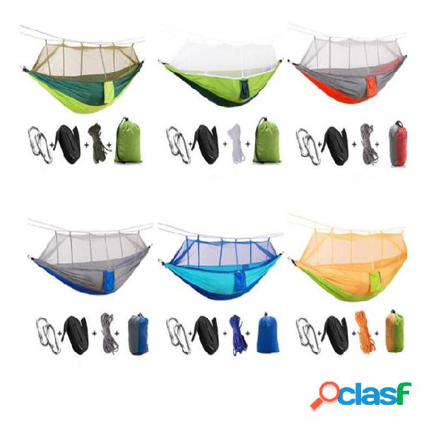 Portable outdoor hammock swings parachute nylon travel