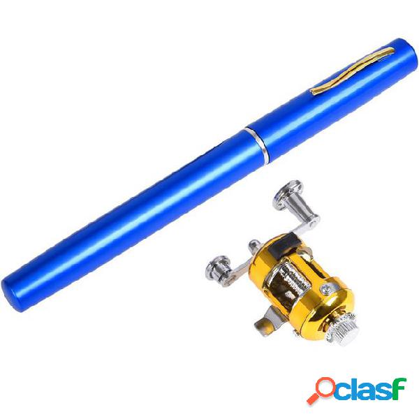 Portable pocket mini pen fishing rod with reel spinning rod