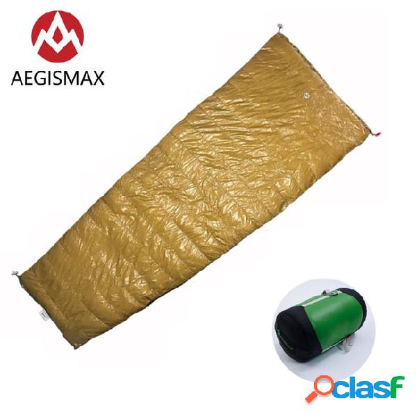Portable rectangular camping sleeping bag w compression sack