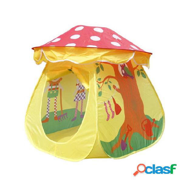 Portable tent toy children boys girls mushroom house tent