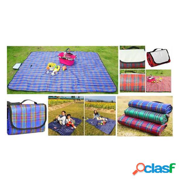 Portable waterproof picnic blankets foldable outdoor traving